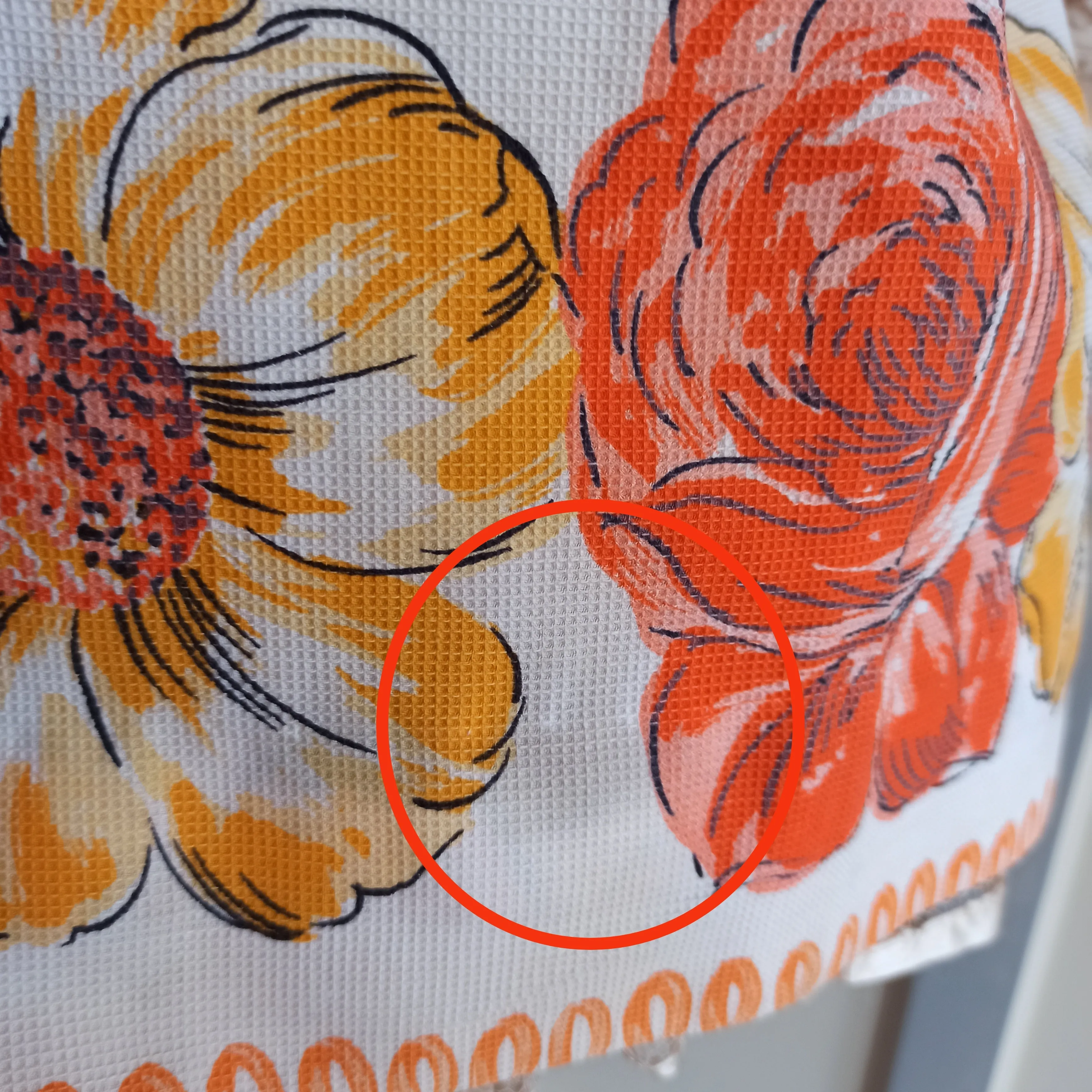 1950s - Fabulous Floral Soft Waffle Dress - W28 (72cm)