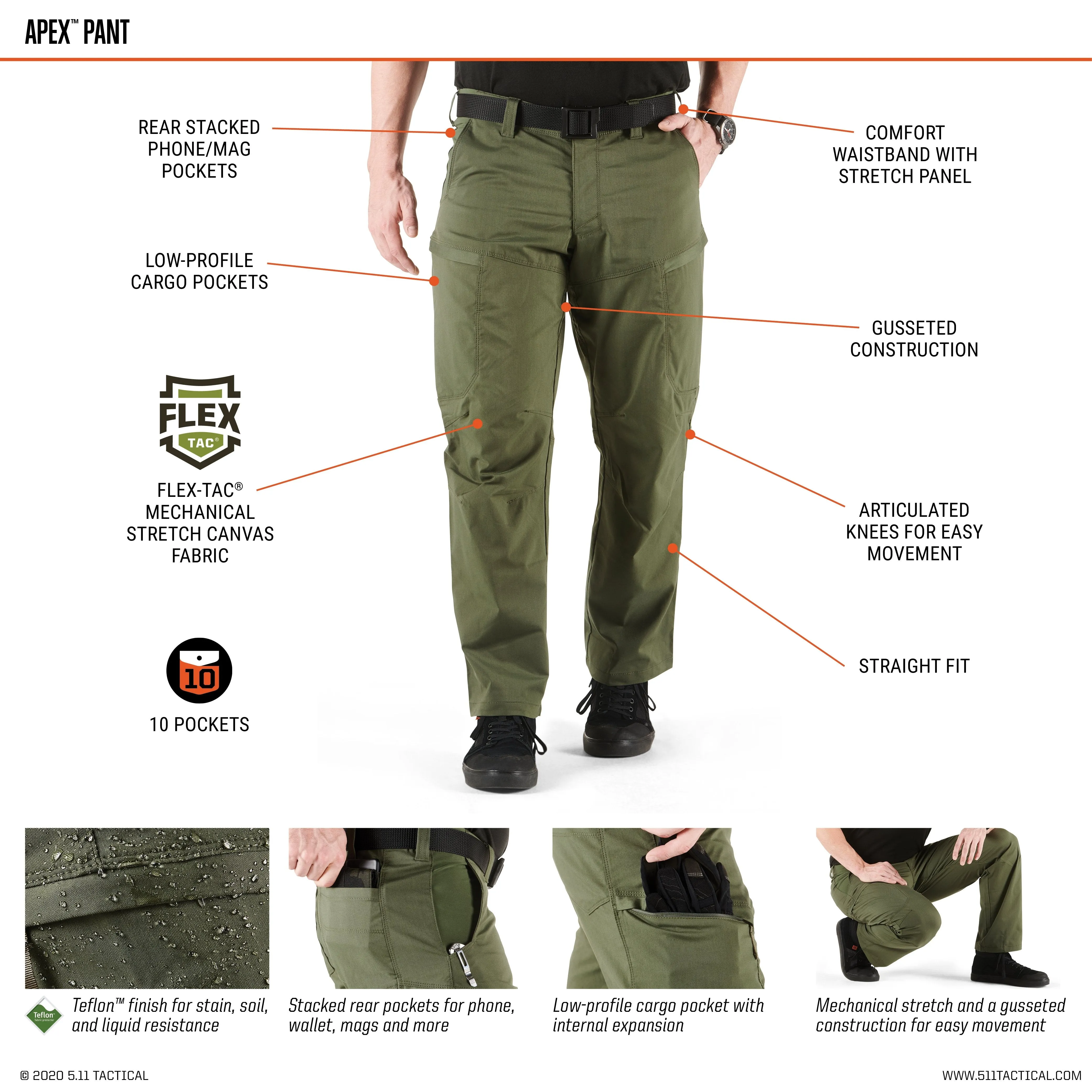 5.11 Tactical Covert Apex Pant Ranger Green