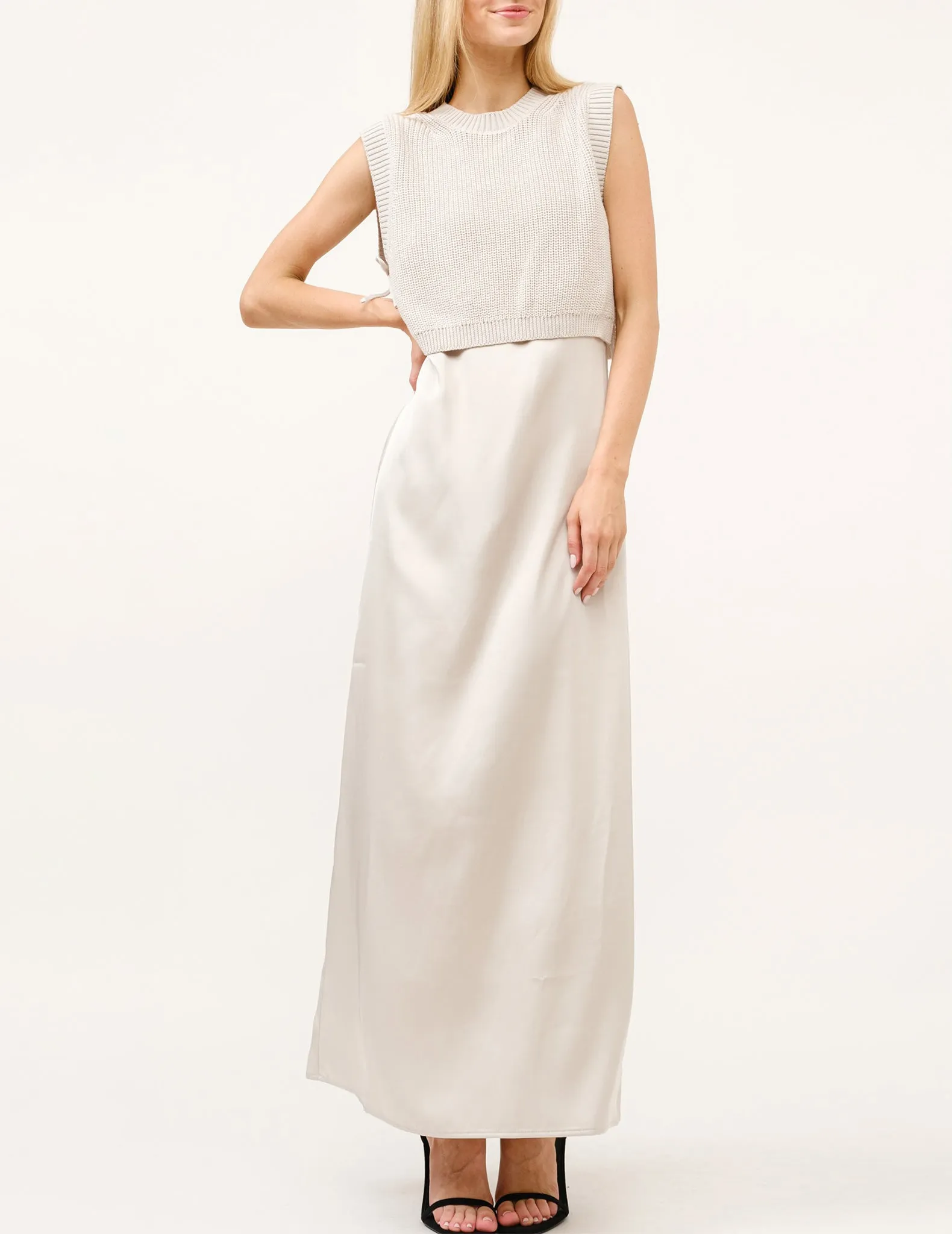 Andie Slip Dress   Sweater Set