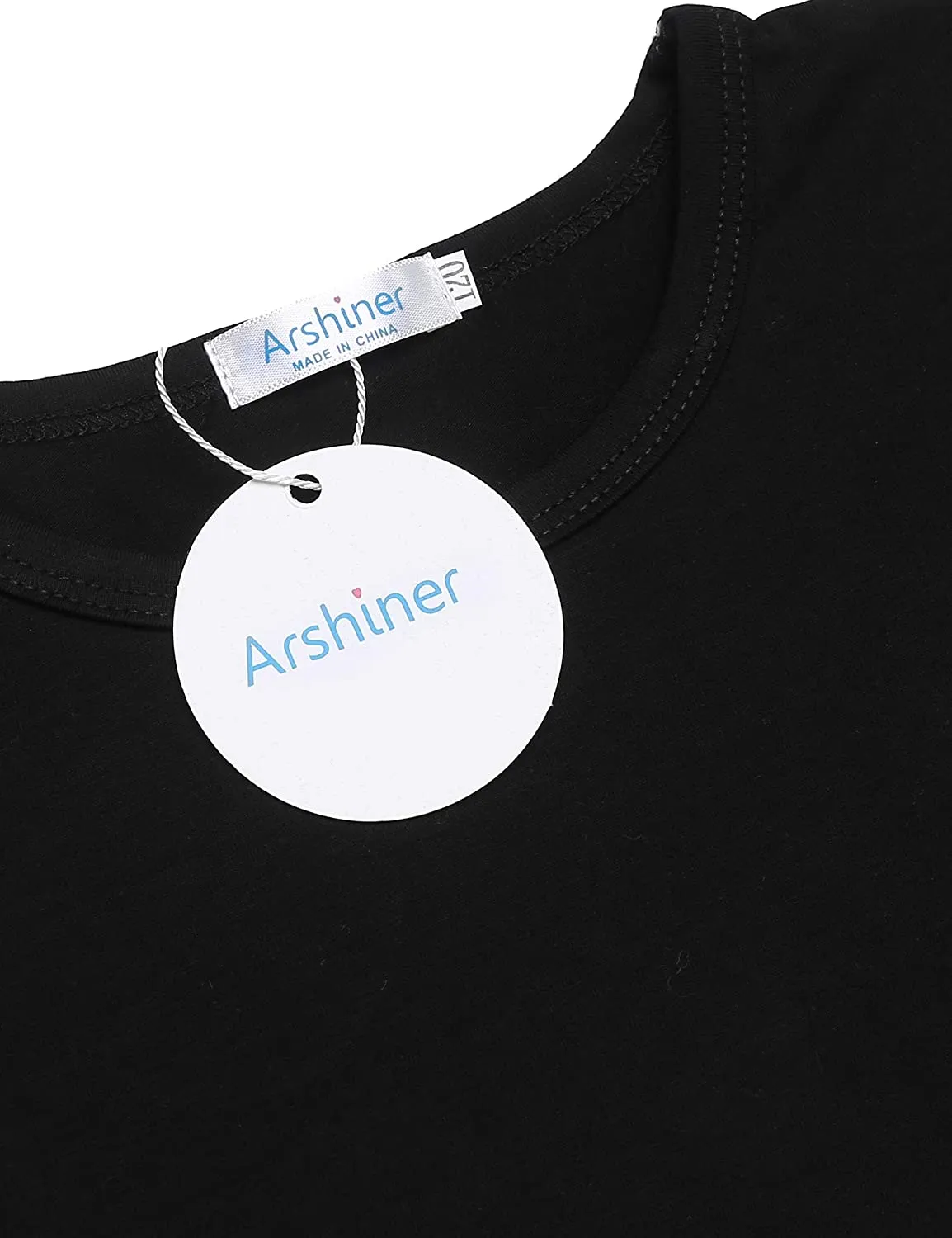 Arshiner Kids 2 Pack Long Sleeve Tees Girls Basic Tees