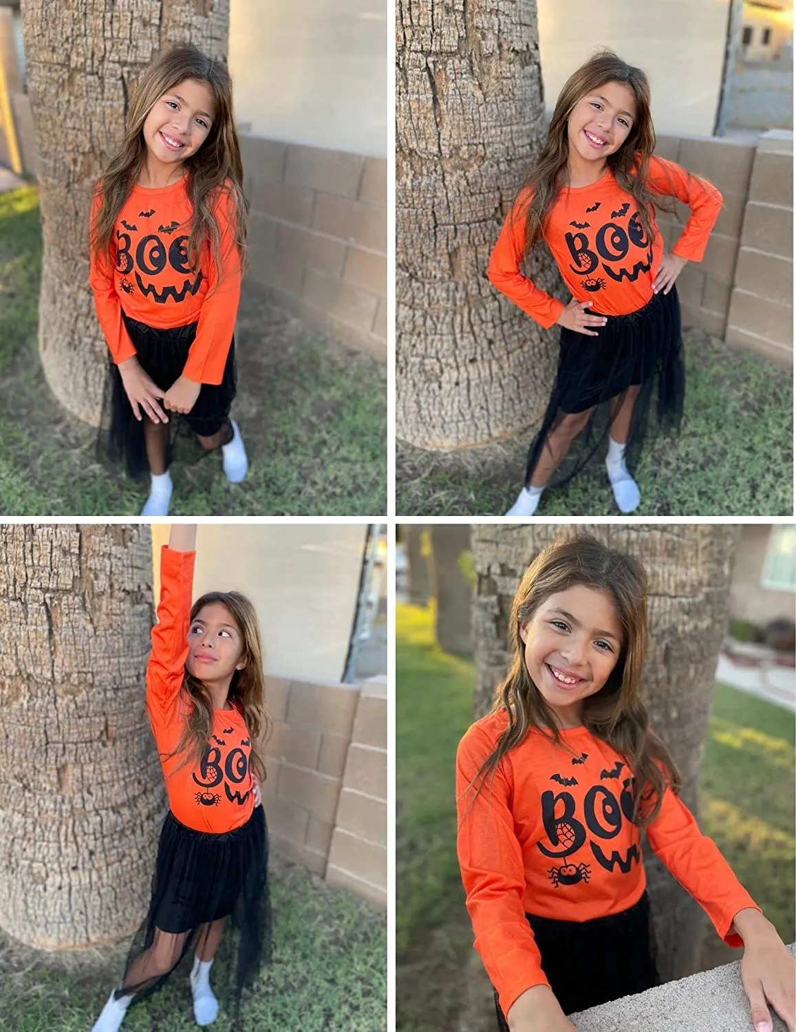 Arshiner Kids 2 Pack Long Sleeve Tees Girls Basic Tees