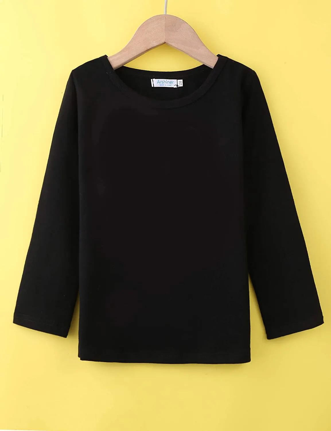 Arshiner Kids 2 Pack Long Sleeve Tees Girls Basic Tees