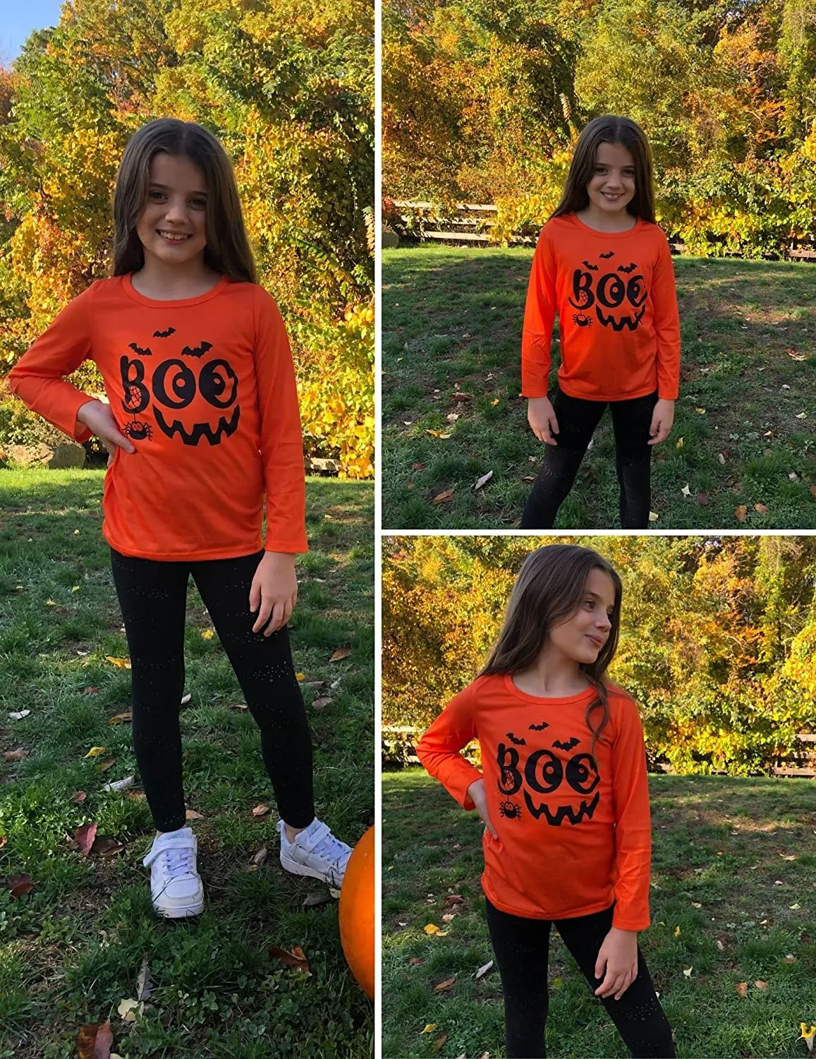 Arshiner Kids 2 Pack Long Sleeve Tees Girls Basic Tees