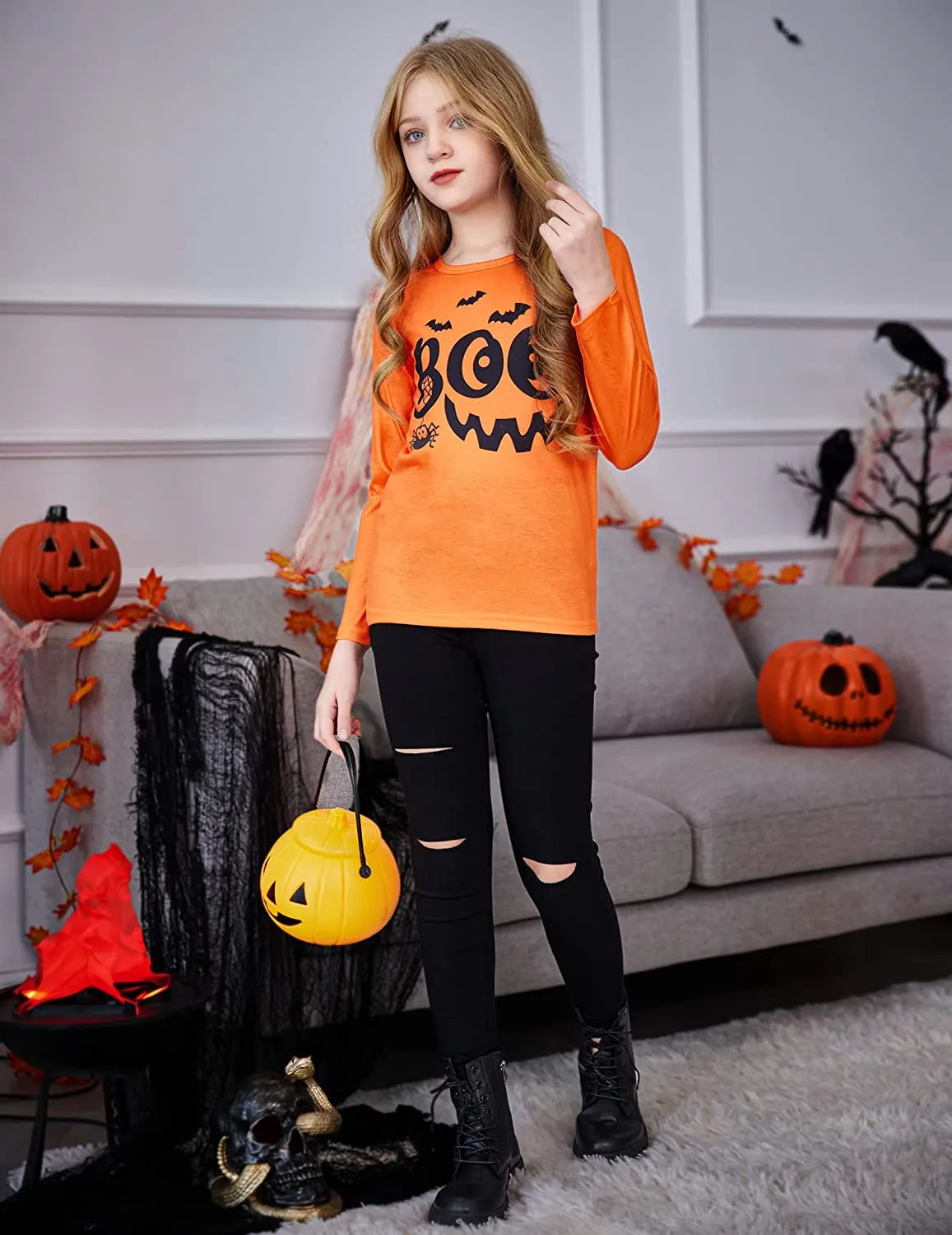 Arshiner Kids 2 Pack Long Sleeve Tees Girls Basic Tees