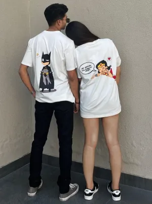 Batman: You Robin' My Heart Tees Baggy Regular Tees For Men and Women