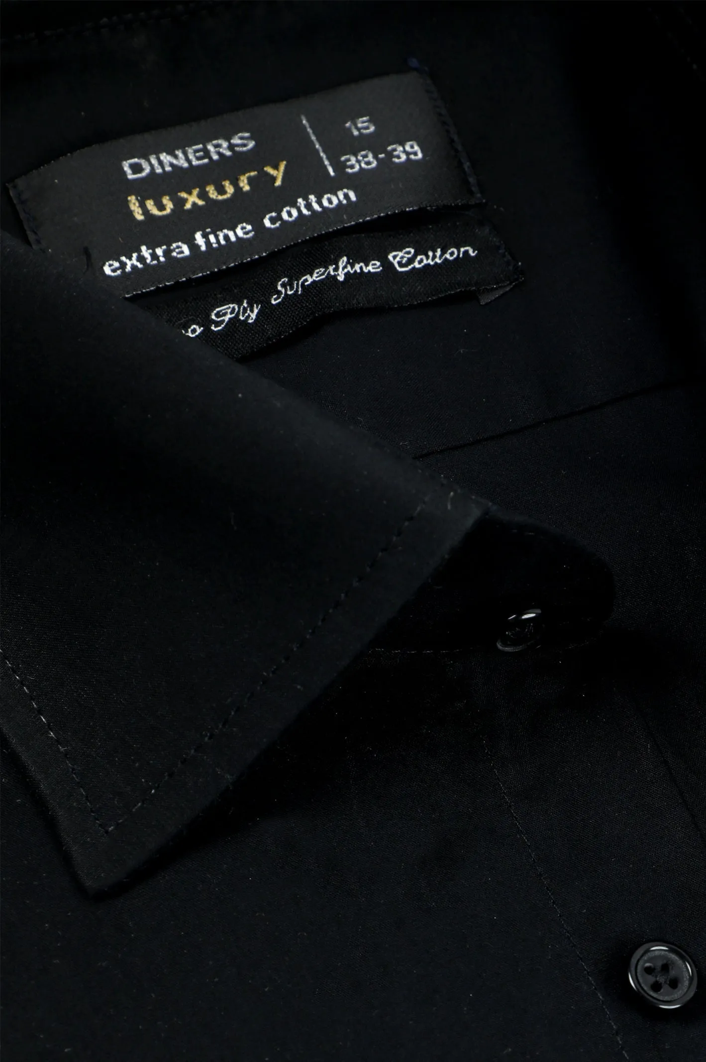 Black Plain Formal Men Shirt