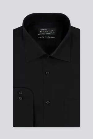 Black Plain Formal Men Shirt