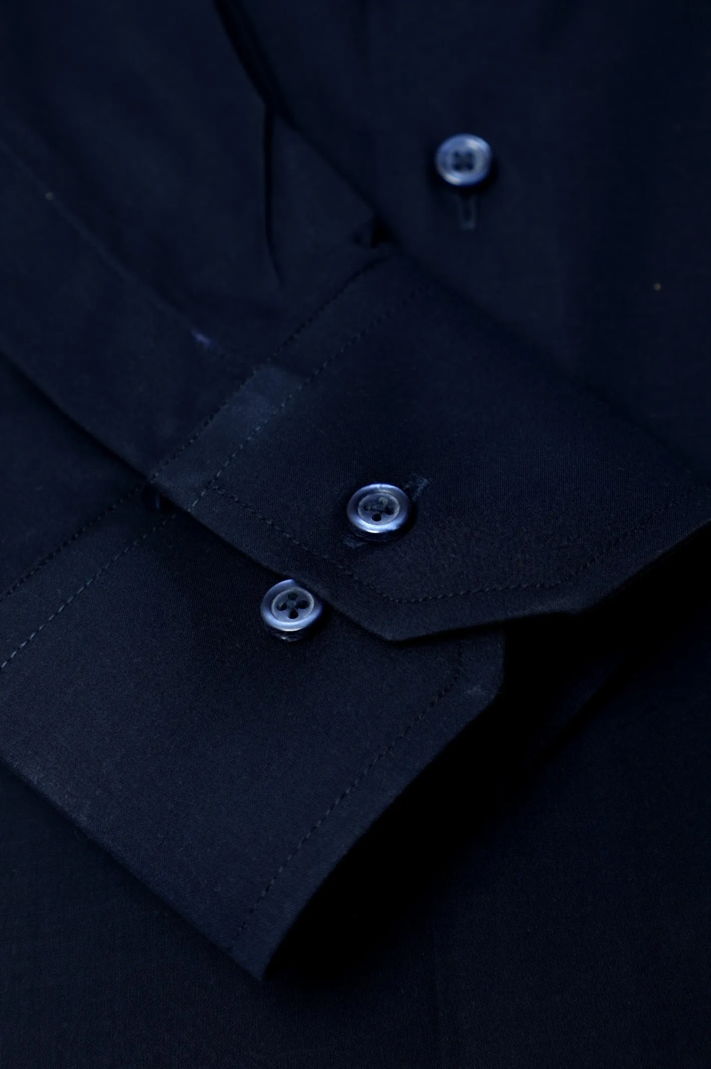Black Plain Formal Shirt