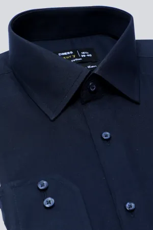 Black Plain Formal Shirt