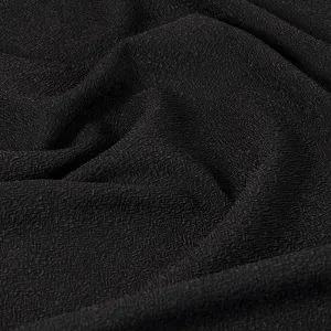 Black Stretch Textured Jacquard 5019
