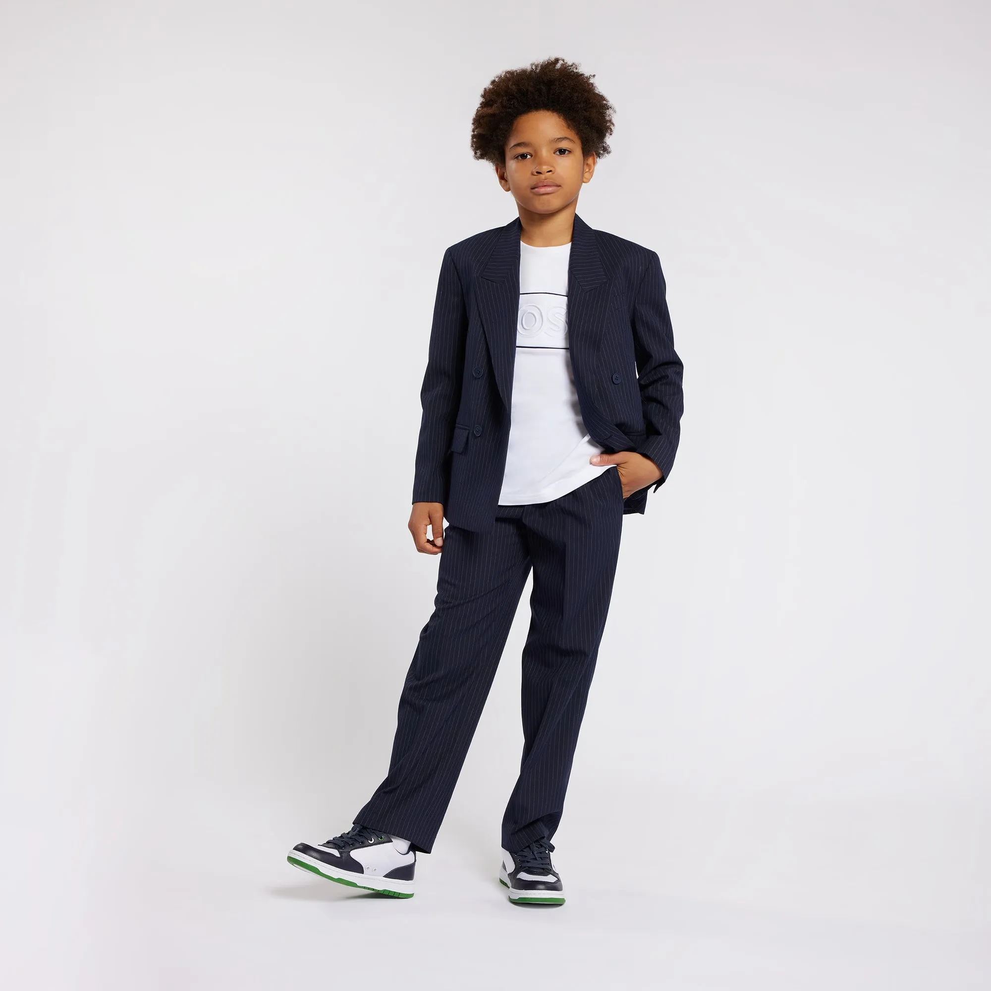 BOSS KIDSWEAR White Short Sleeve Tee Shirt