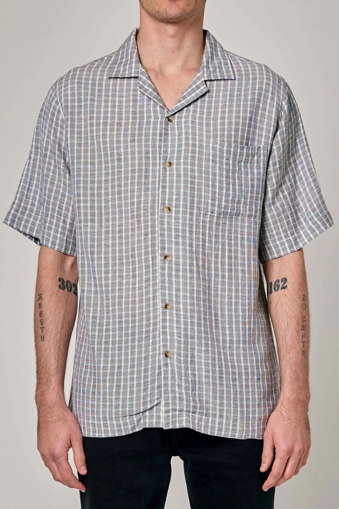 Bowler Shirt - Navy Check