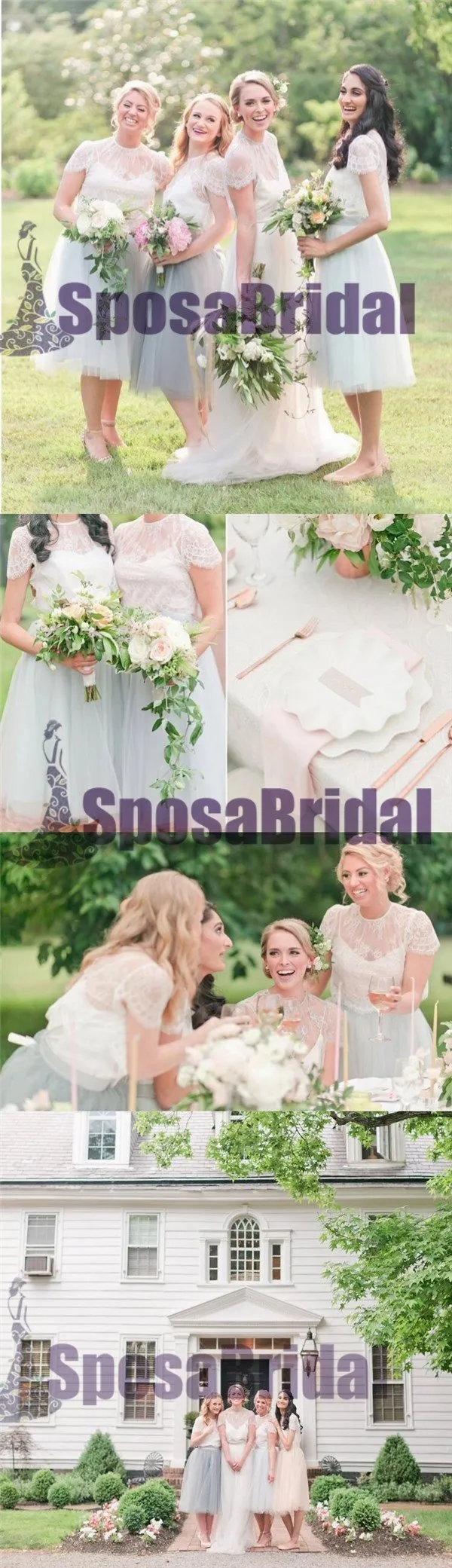 Cap Sleeves Lace Soft Free Custom Bridesmaid Dresses, Most Popular Bridesmaid Dress Online, PD0525