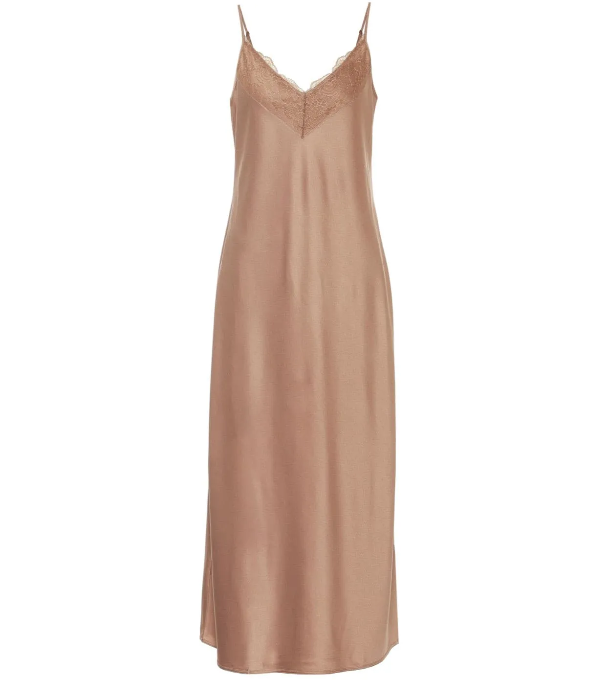 Caramel Satin slip dress