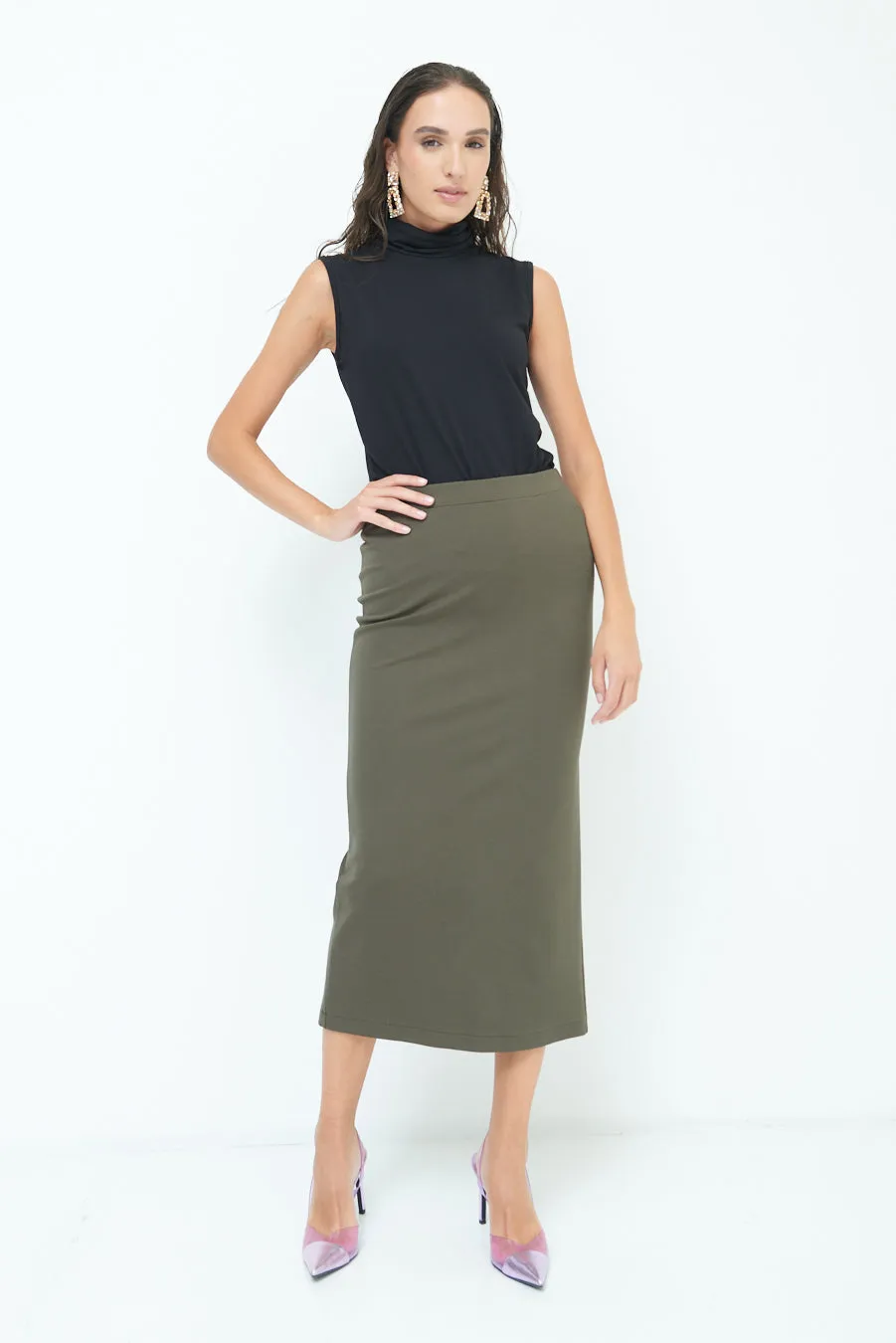 Elegant midi pencil skirt wholesale