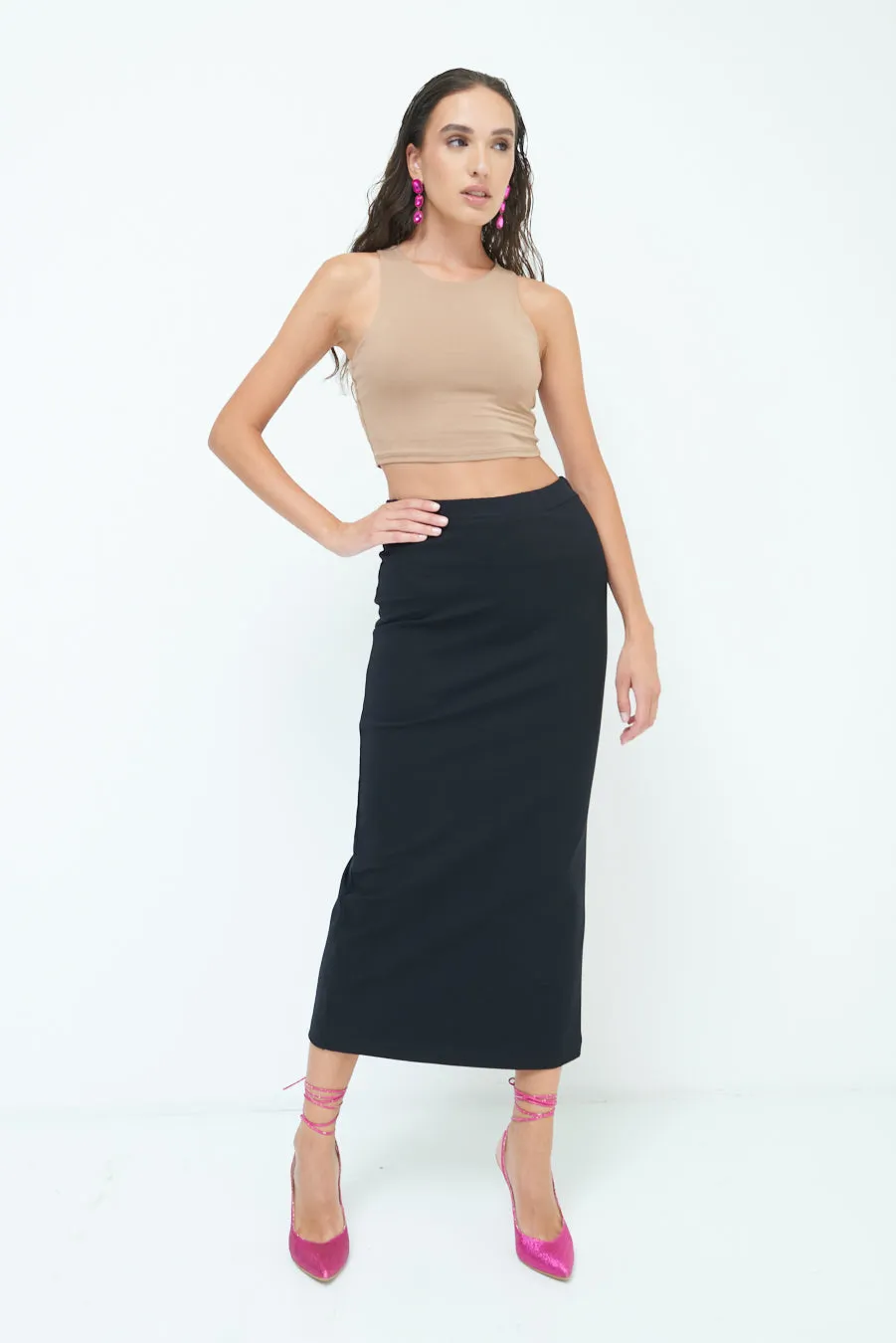 Elegant midi pencil skirt wholesale