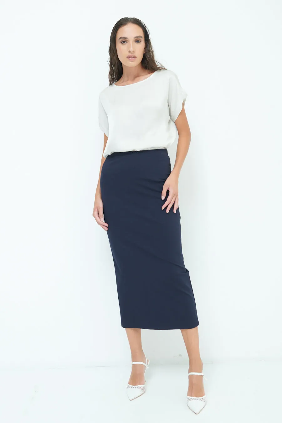 Elegant midi pencil skirt wholesale