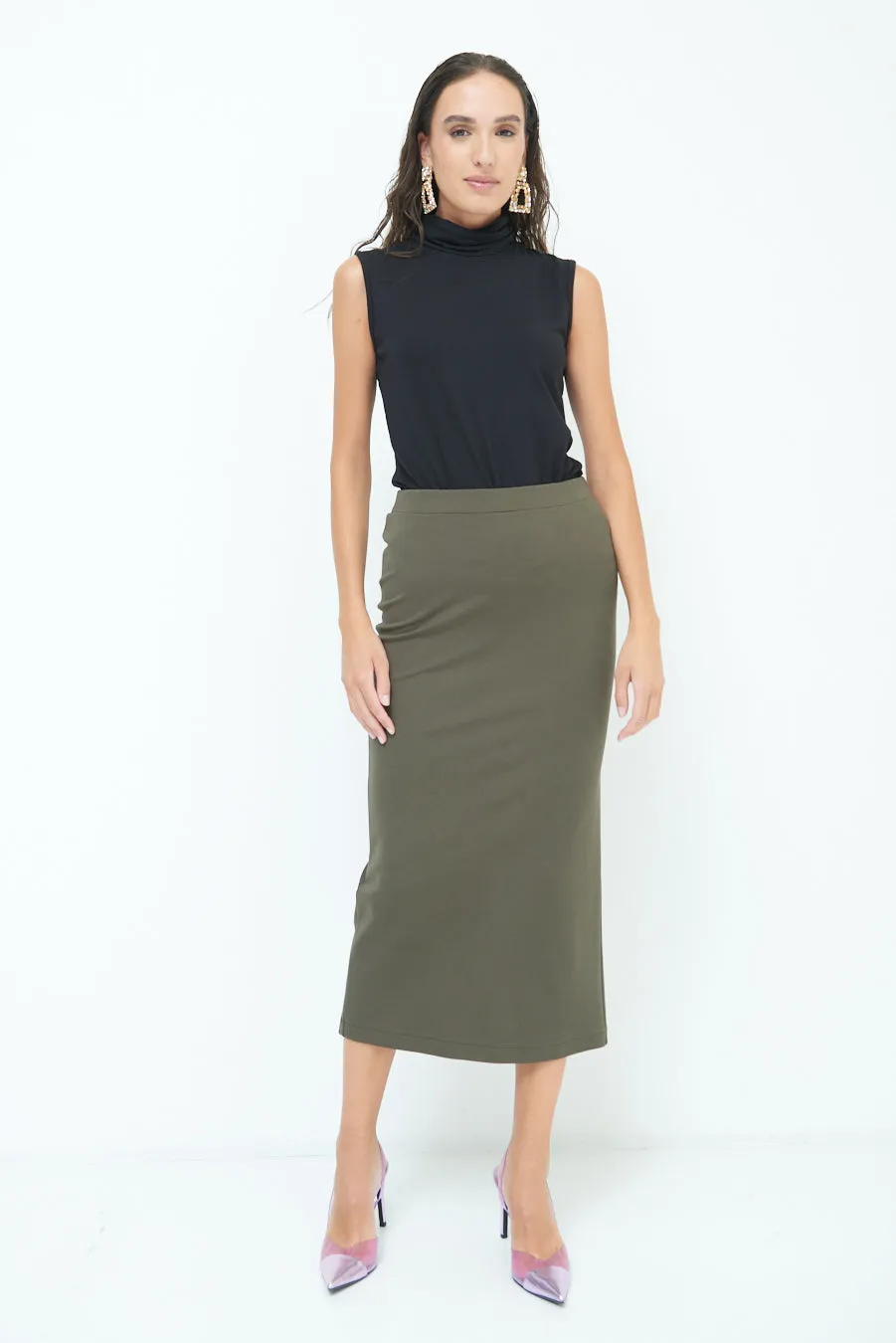 Elegant midi pencil skirt wholesale
