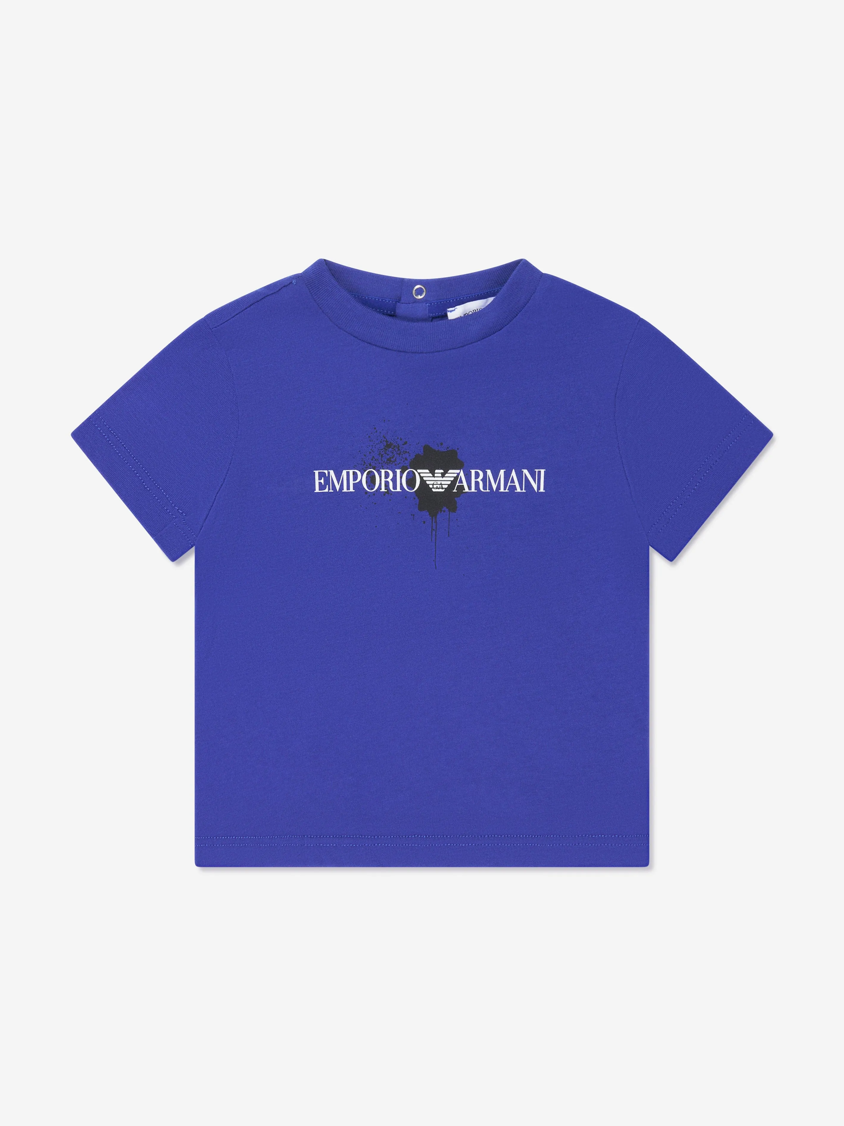 Emporio Armani Baby Boys T-Shirt Set (3 Pack) In Blue