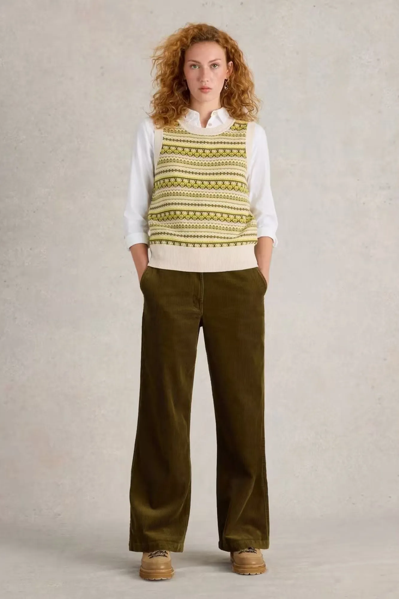 Fairisle Stripe Vest