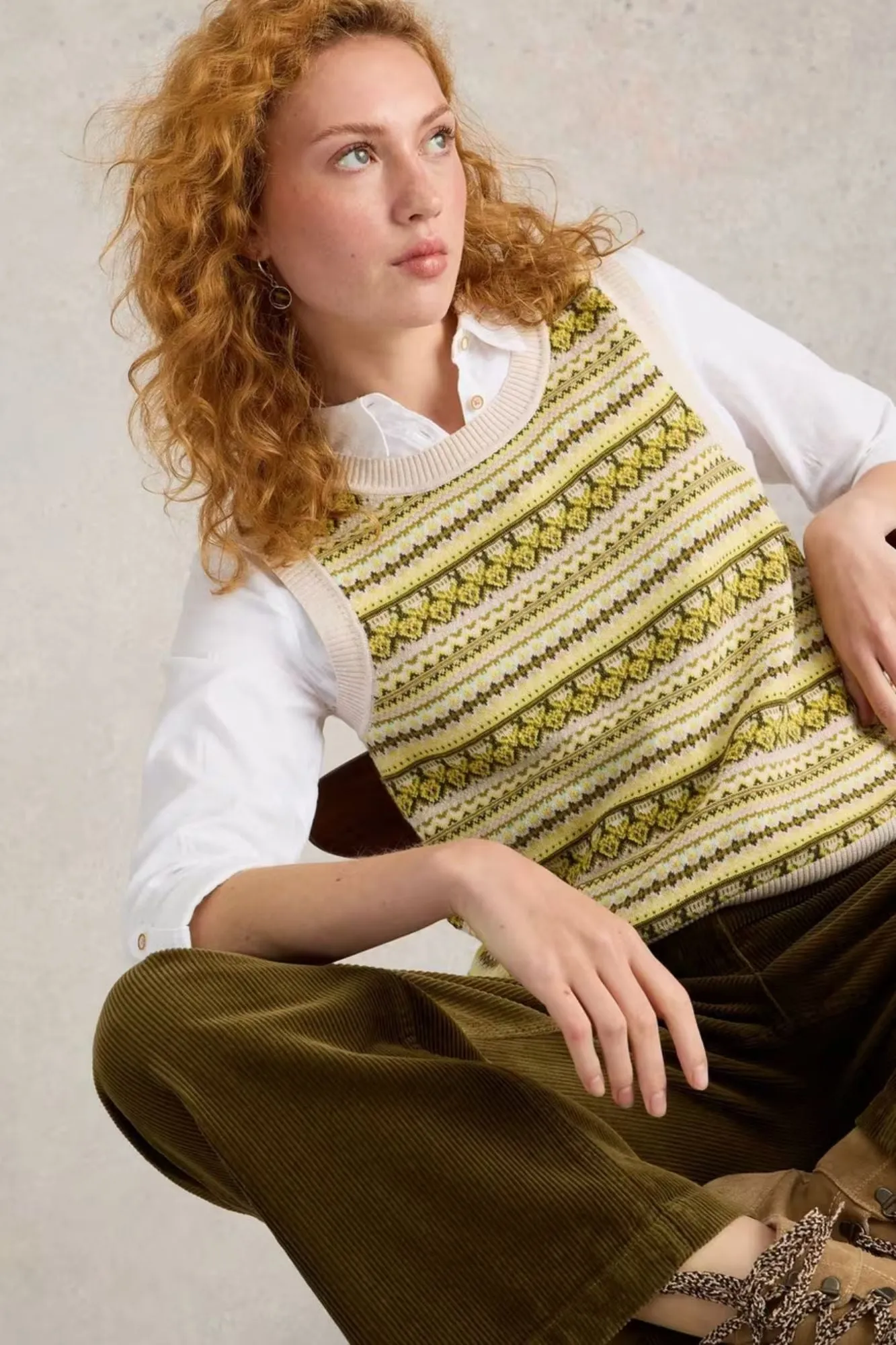 Fairisle Stripe Vest