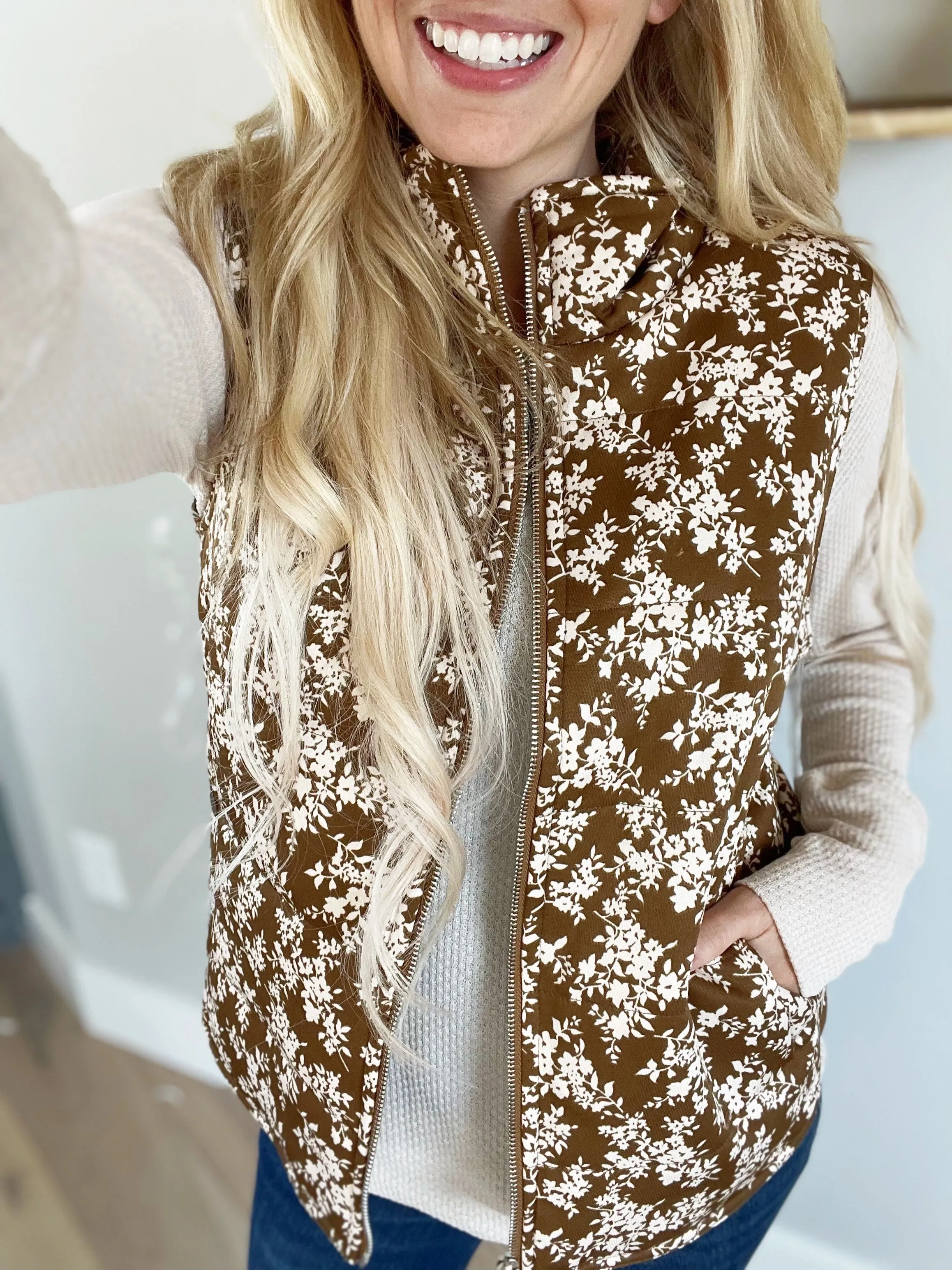 Gather Together Vest in Olive (SALE)
