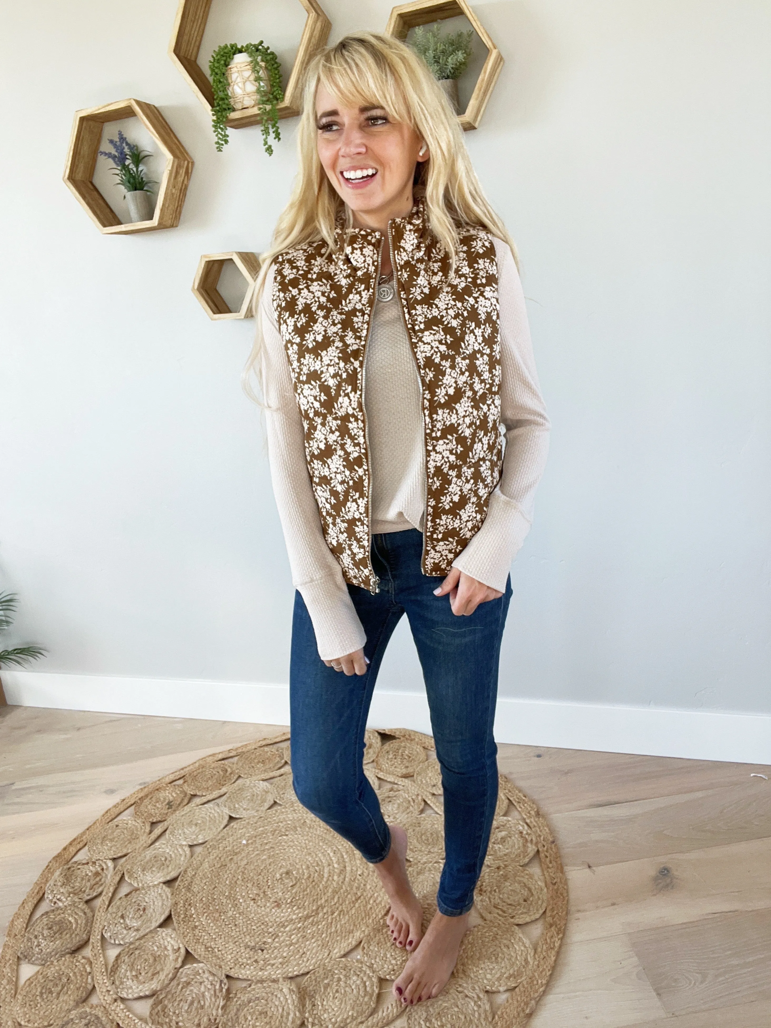 Gather Together Vest in Olive (SALE)