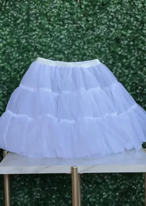 Girls’ White Soft Crinoline