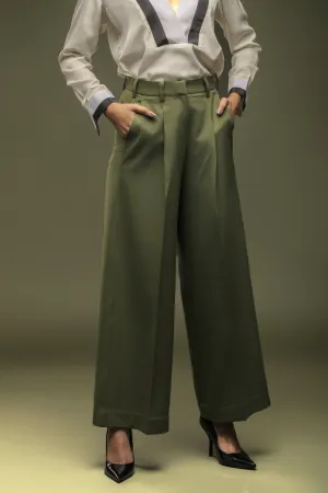 Green loose Pants