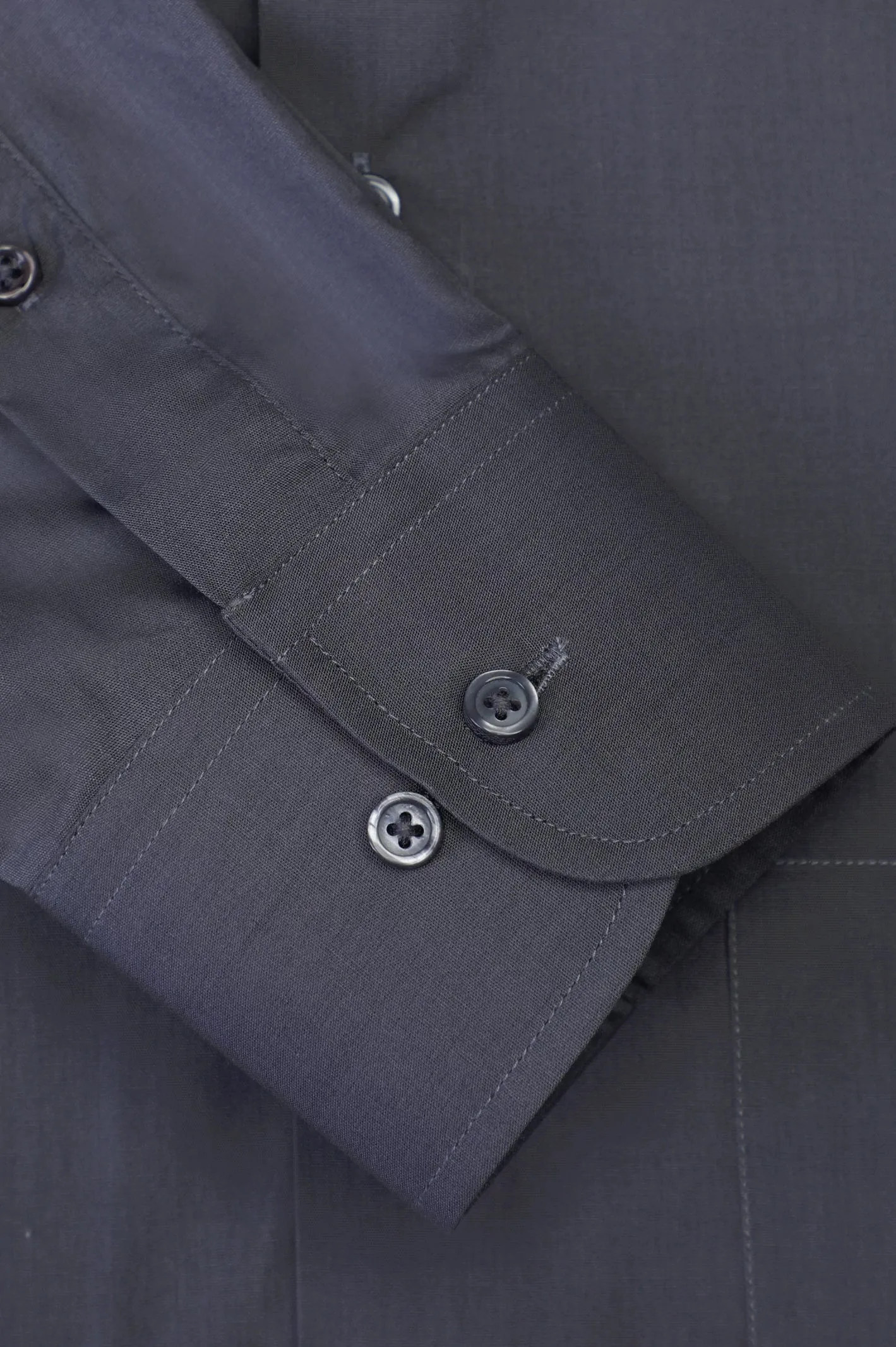 Grey Plain Formal Shirt
