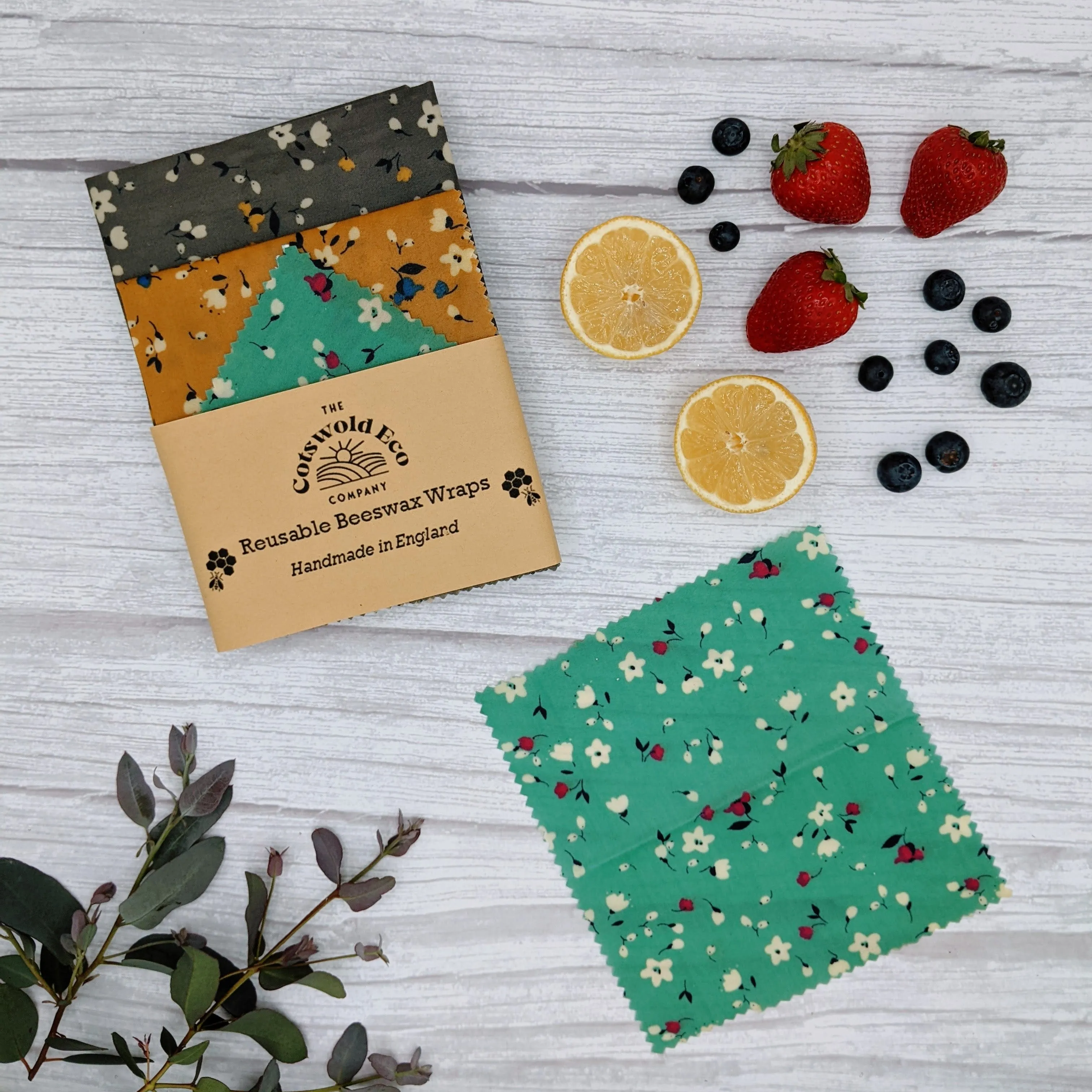Handmade Beeswax Wraps - Set of 3
