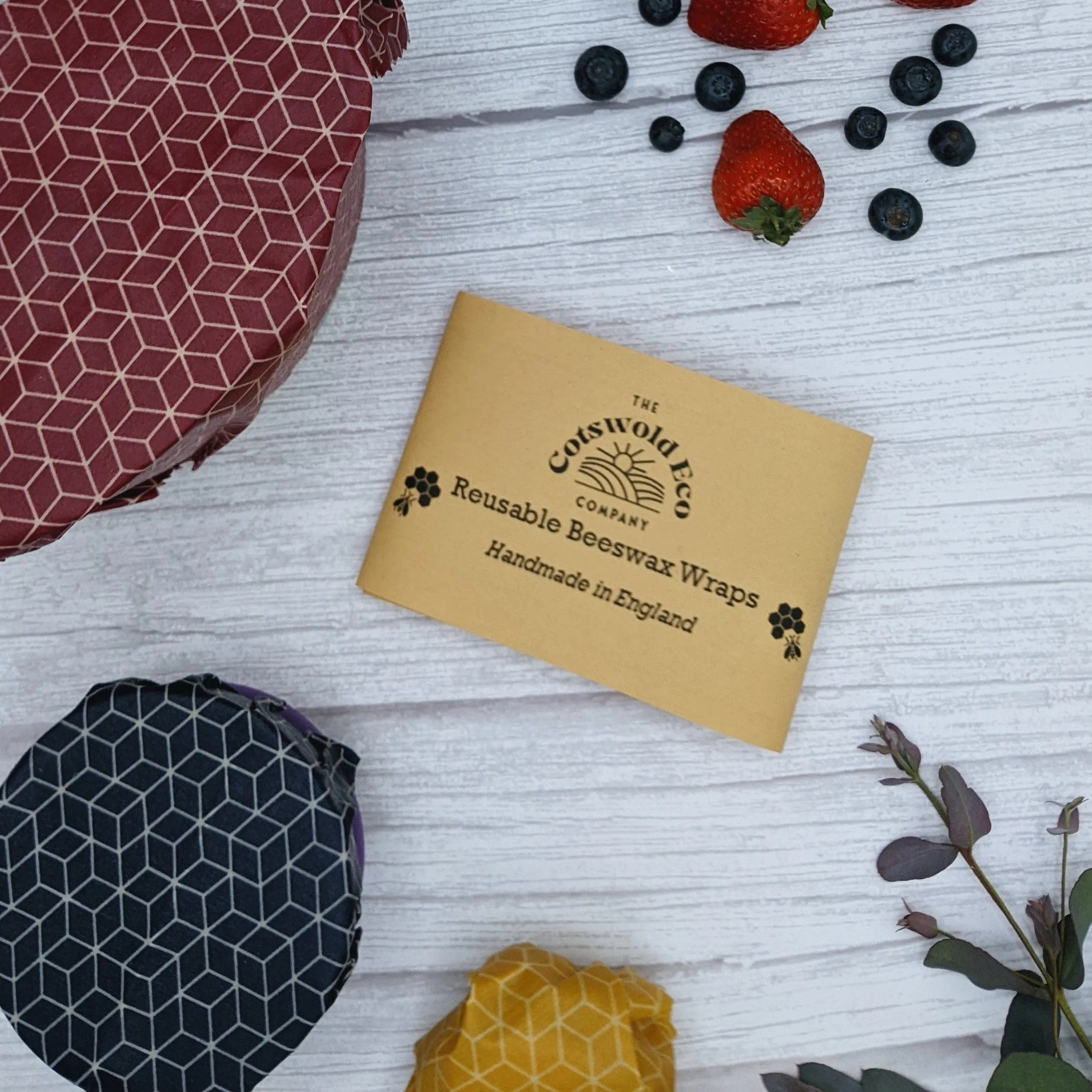 Handmade Beeswax Wraps - Set of 3