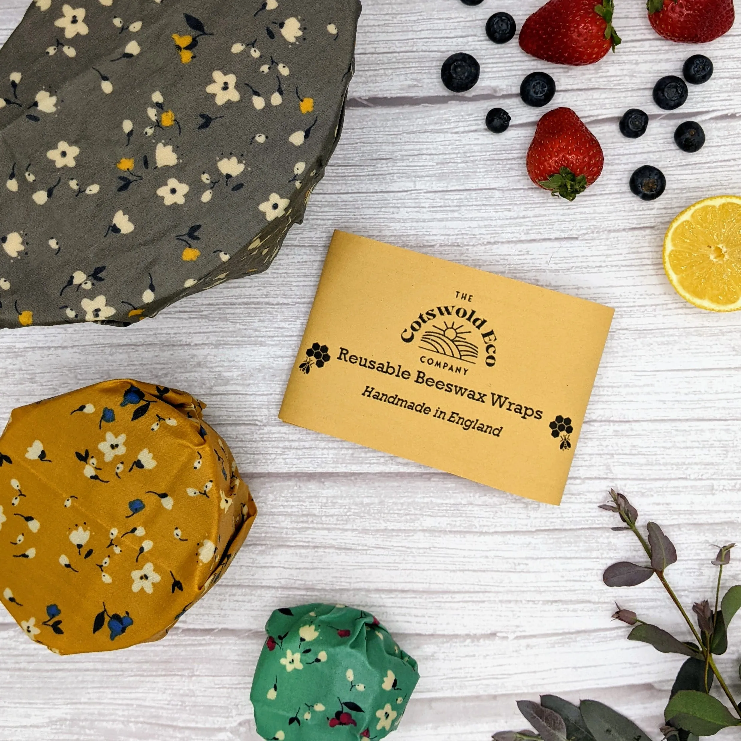 Handmade Beeswax Wraps - Set of 3