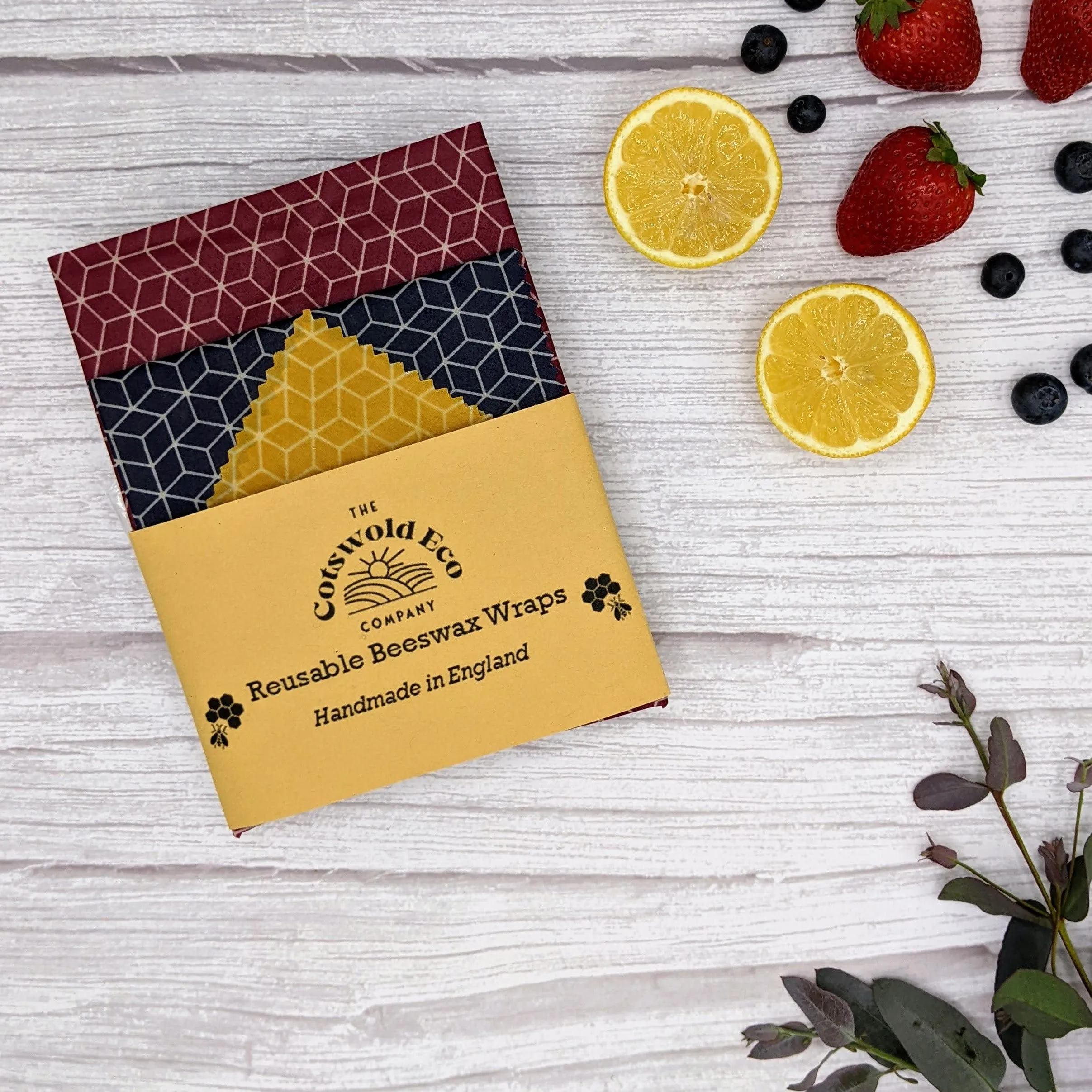 Handmade Beeswax Wraps - Set of 3