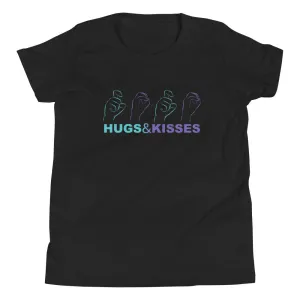 HUGS & KISSES Youth Short Sleeve (Black & White) Tees