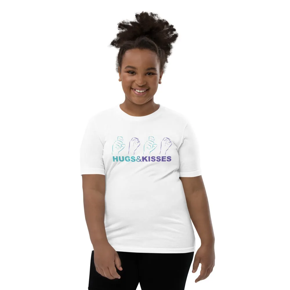 HUGS & KISSES Youth Short Sleeve (Black & White) Tees