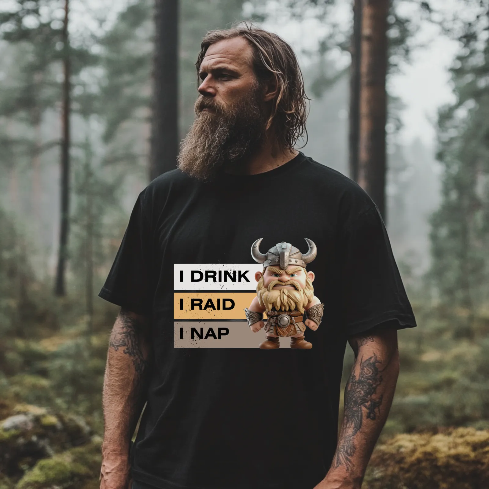 I Drink I Raid I Nap T-shirt