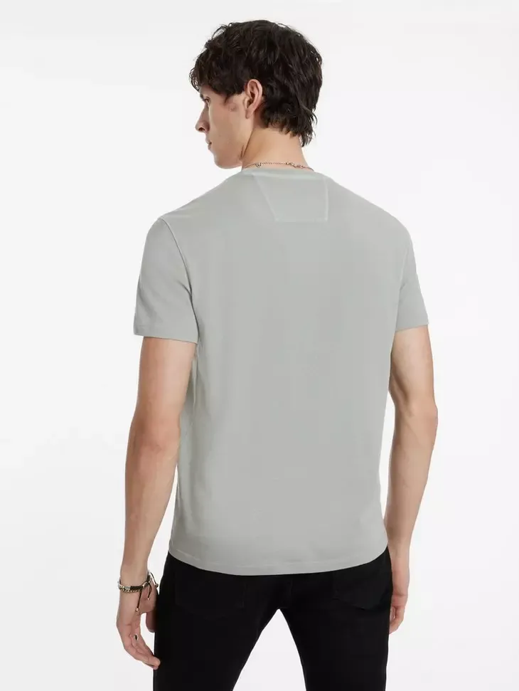 John Varvatos PHOTO EMBROIDERY Tee - Grey