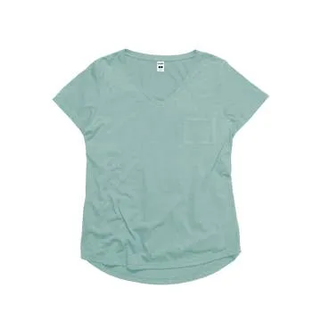 Ladies Simple V-Neck Pocket T-Shirt from Goex