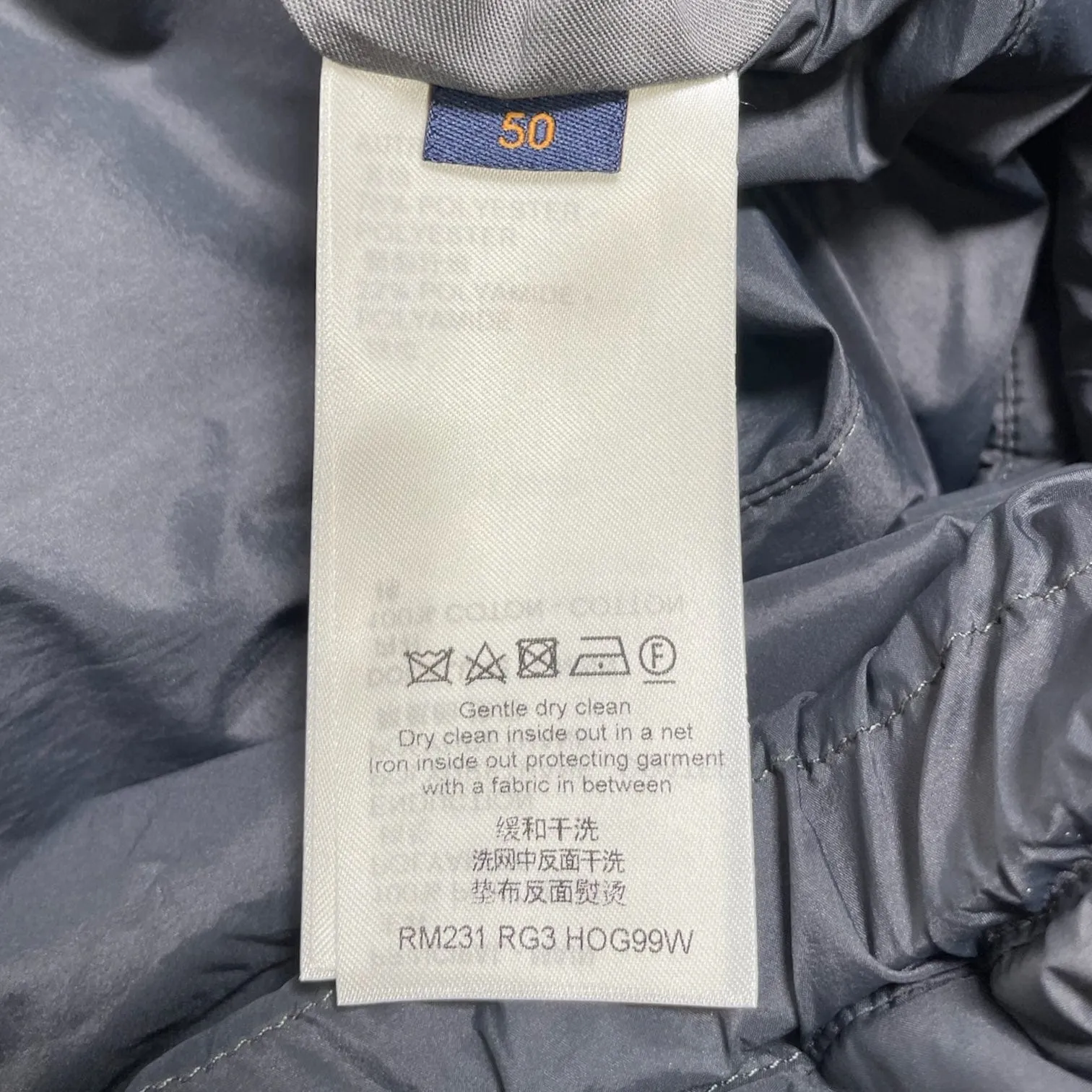Louis Vuitton Monogram Quilted Vest Grey
