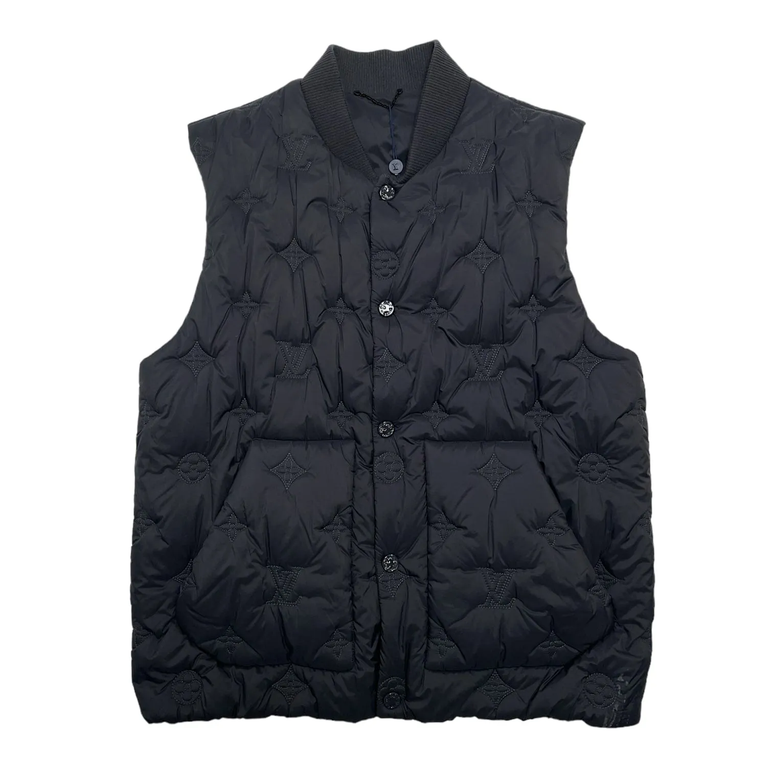 Louis Vuitton Monogram Quilted Vest Grey