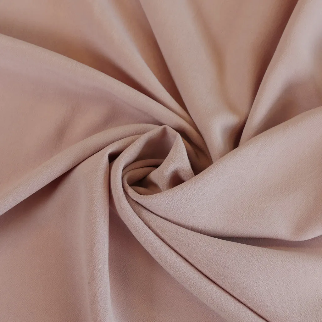 Madison - French Rose Viscose Crepe Woven Fabric Sample