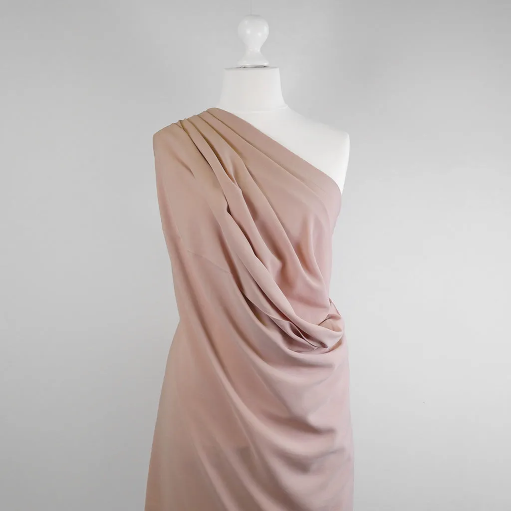 Madison - French Rose Viscose Crepe Woven Fabric Sample