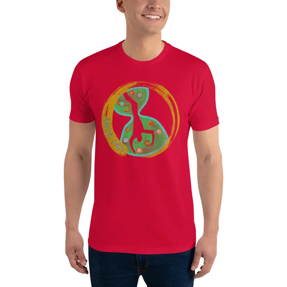 Men's Short Sleeve T-Shirt - Amor Fati Digital Print by Los Gusanos | Classic Graphic Tee