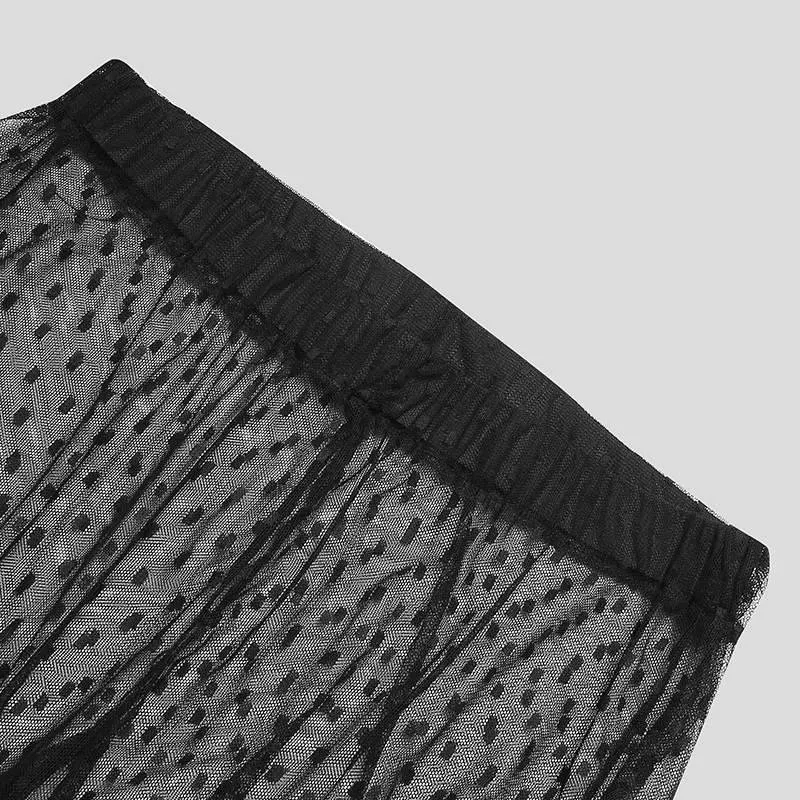 Mesh Transparent Long Sleep Pants