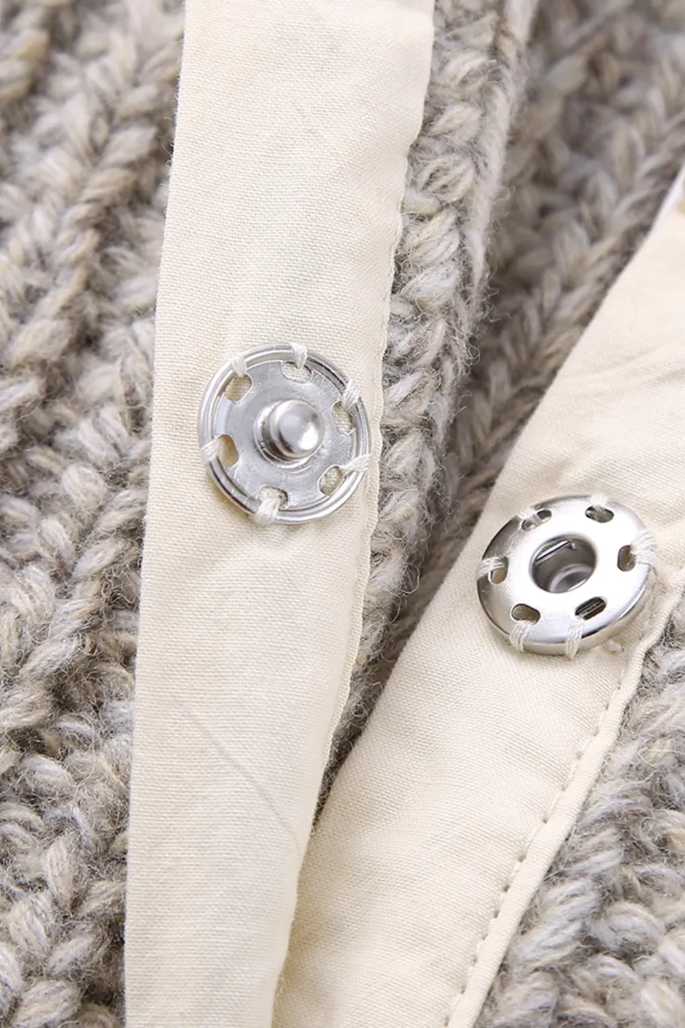 'Milly' Patchwork Knitted Vest with Pockets