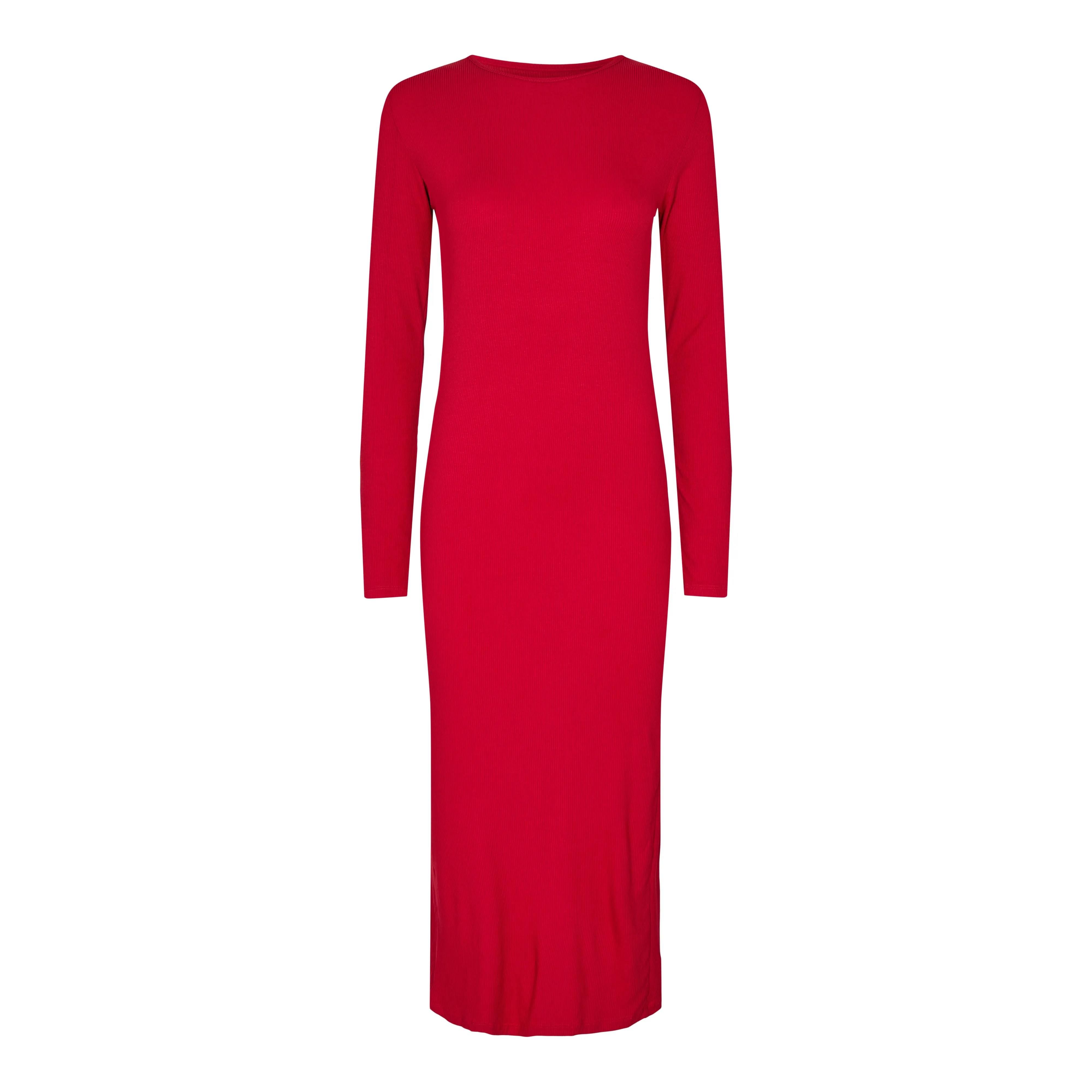 NATALIA-LS-DRESS - RED