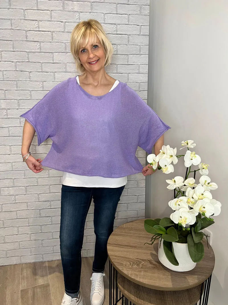 Nina Fine Knit Top Straw