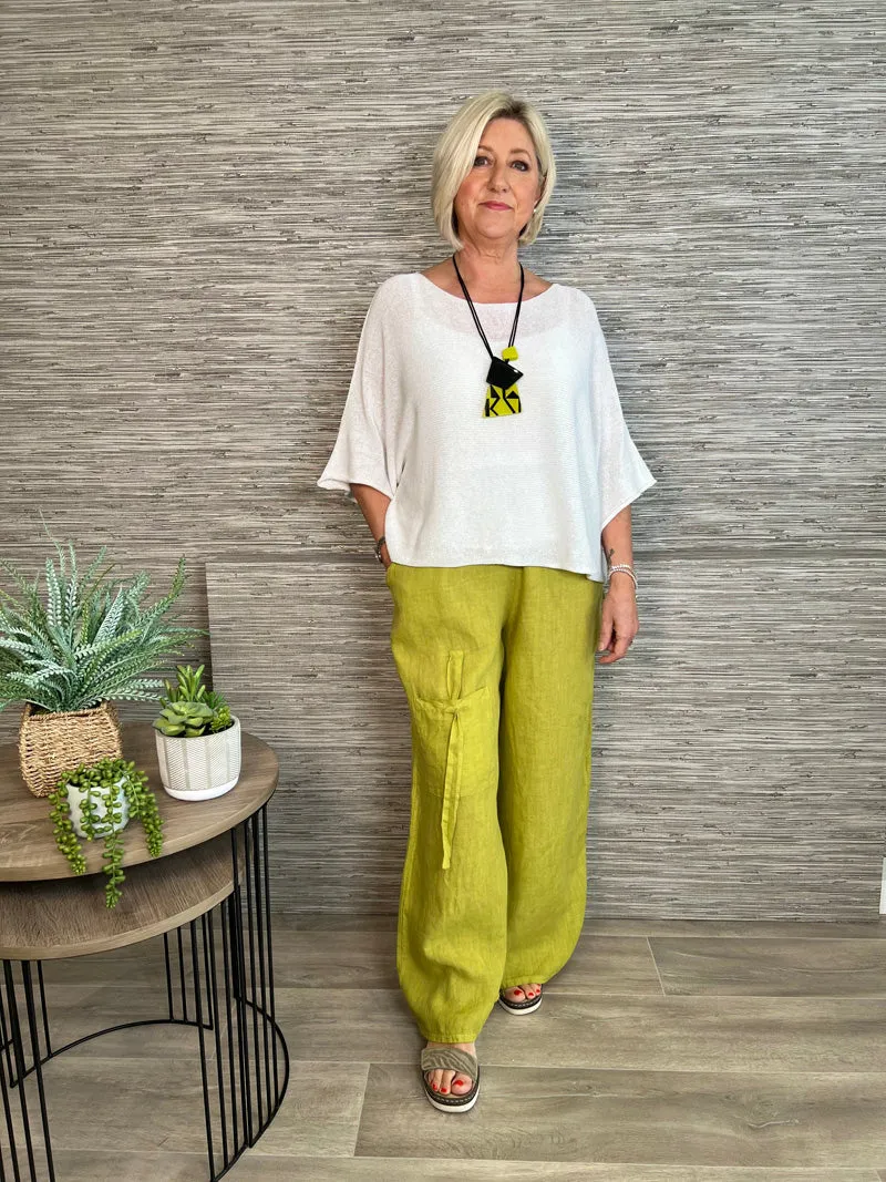Nina Fine Knit Top Straw