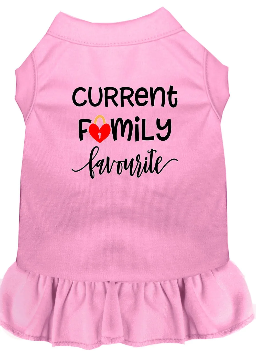 Pet Dog & Cat Dress Screen Printed, "Current Family Favorite"